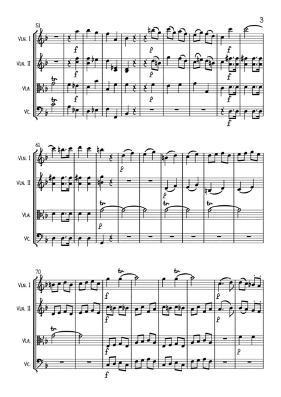 A Musical Joke - String Quartet String Quartet scores gallery preview page 3