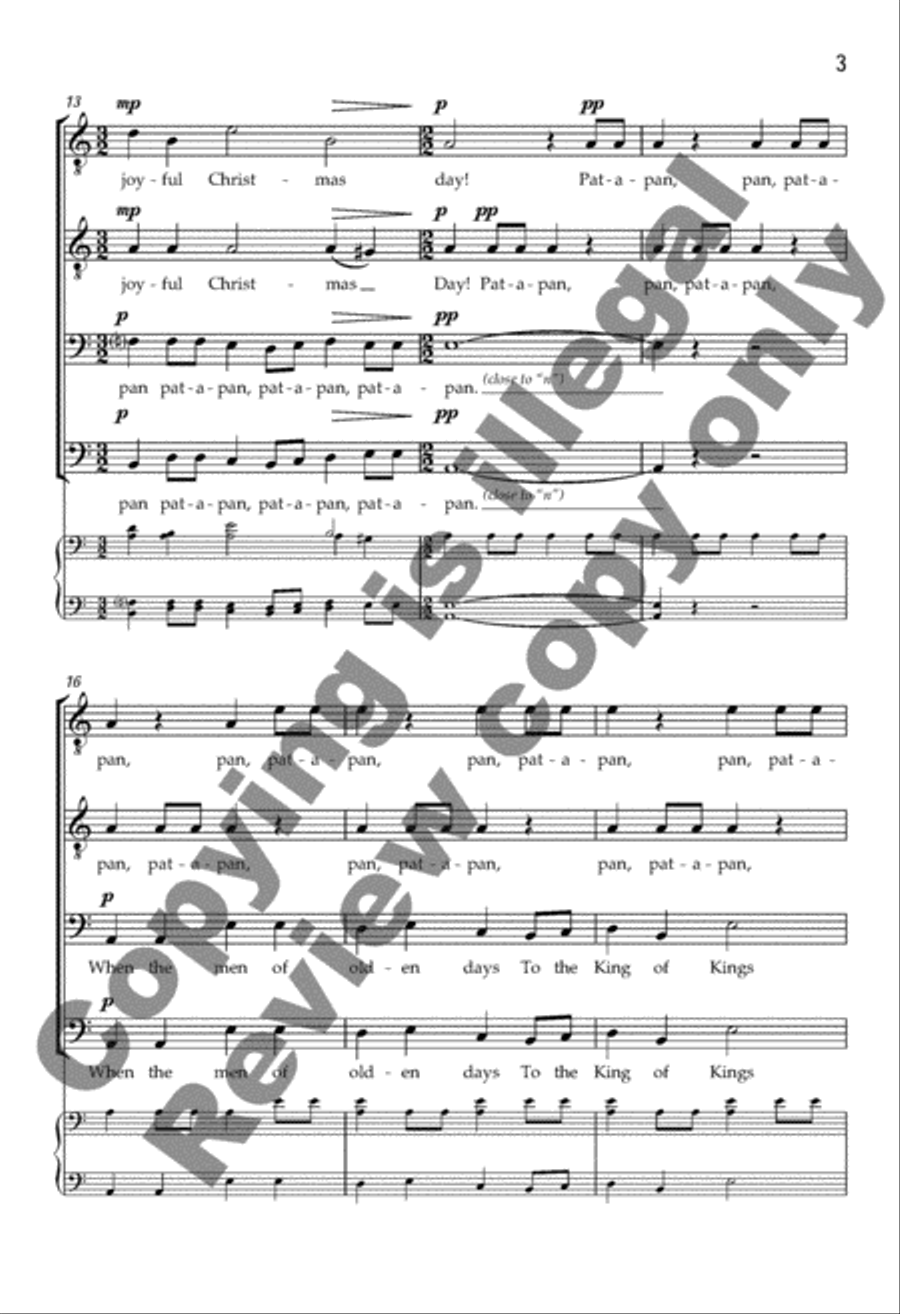 Pat-a-pan TTBB scores gallery preview page 4