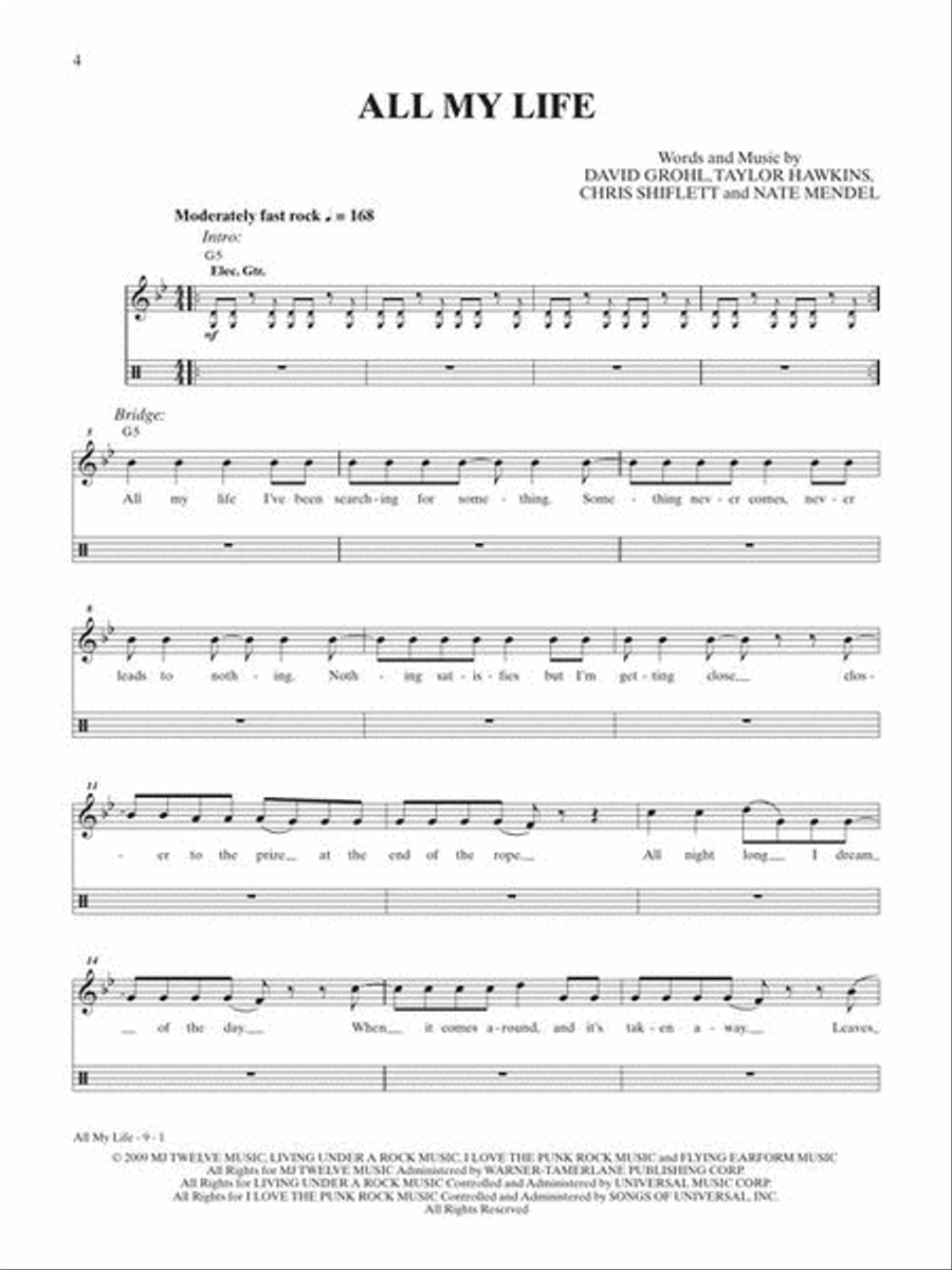 Foo Fighters Drum Set scores gallery preview page 4