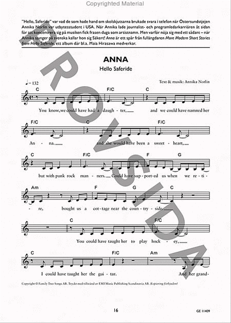 Pop 09 Piano, Vocal, Guitar scores gallery preview page 2