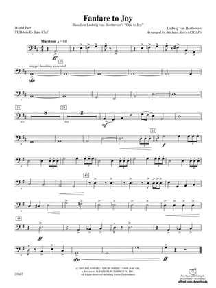 Fanfare to Joy: (wp) E-flat Tuba B.C.