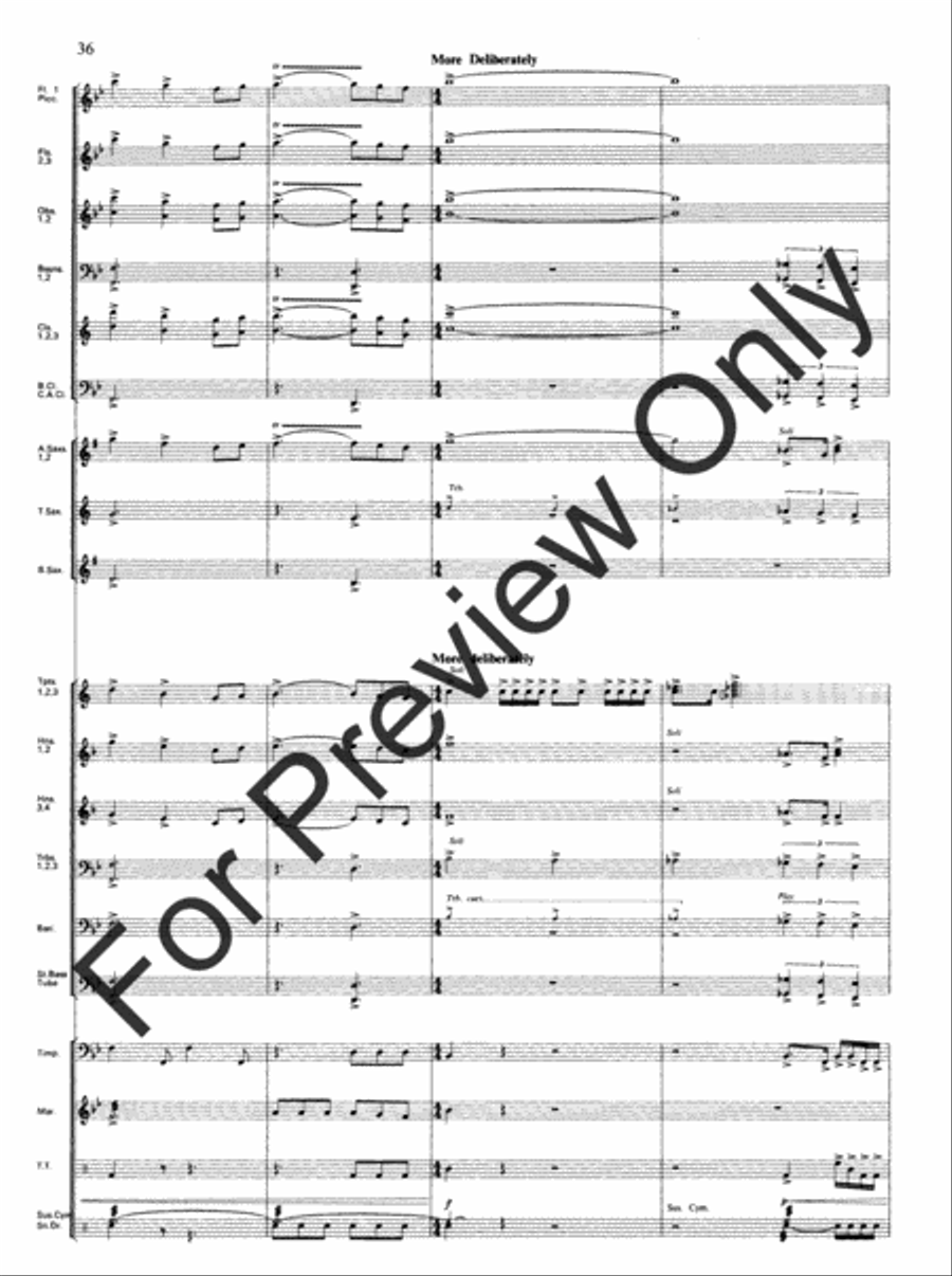 Emmanuel Variants Concert Band scores gallery preview page 38