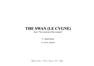 THE SWAN (LE CYGNE) - C. Saint Saens - Arr. for Organ 3 staff
