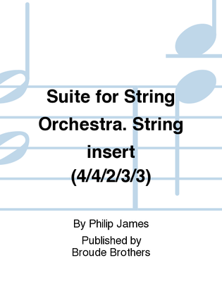 Suite for String Orchestra. String insert (4/4/2/3/3)