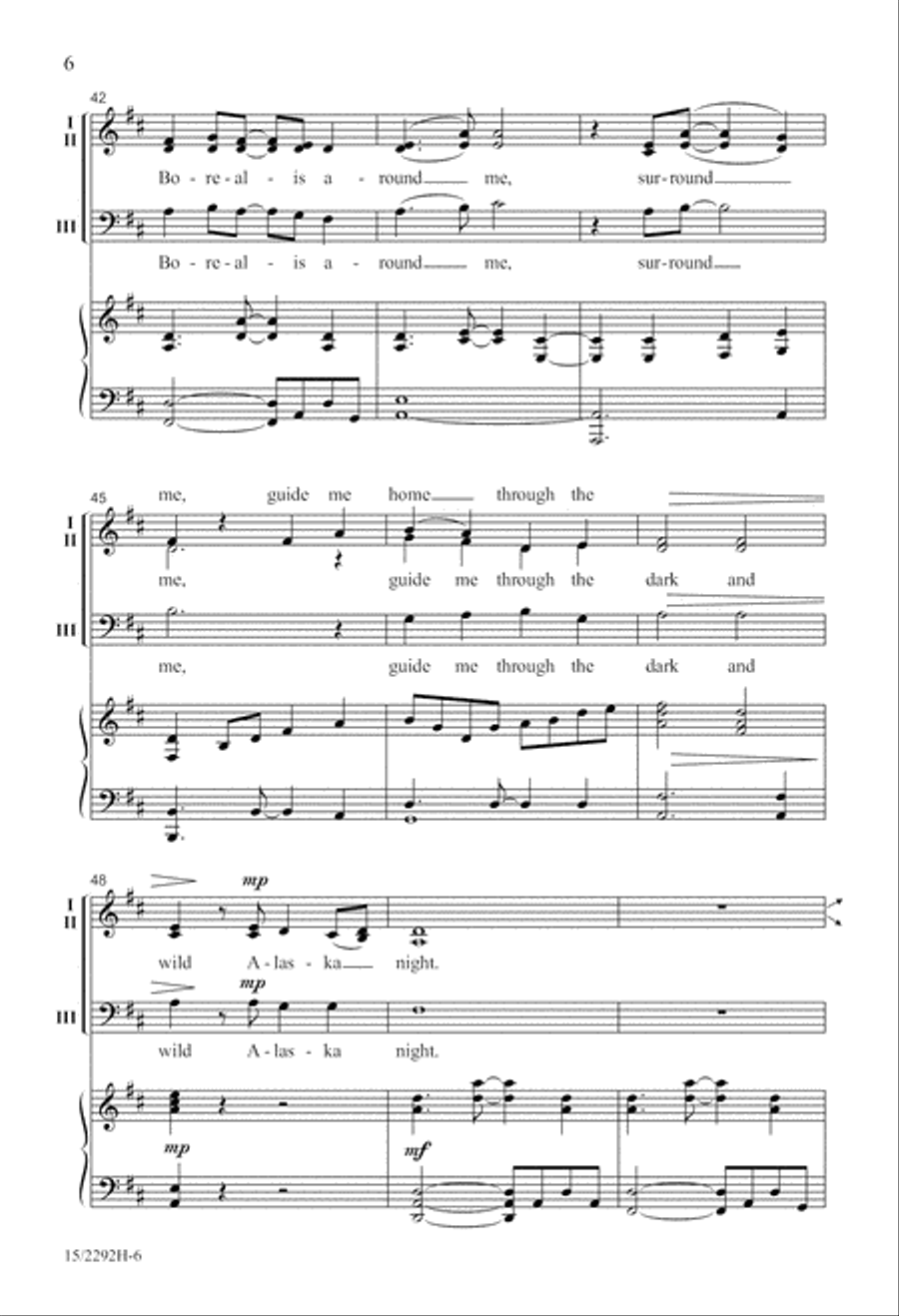 Aurora Borealis 3-Part scores gallery preview page 7