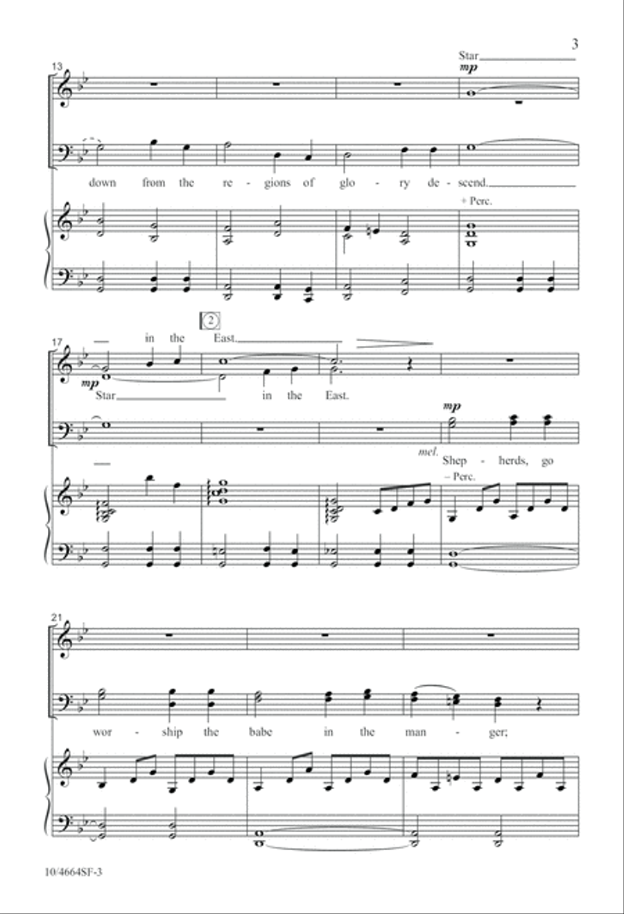 Star in the East 4-Part scores gallery preview page 3