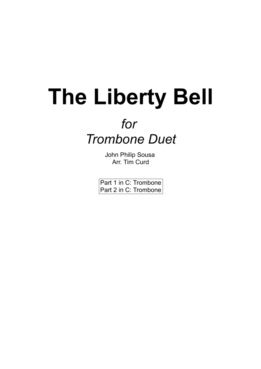 The Liberty Bell for Trombone Duet Trombone Duet scores gallery preview page 1