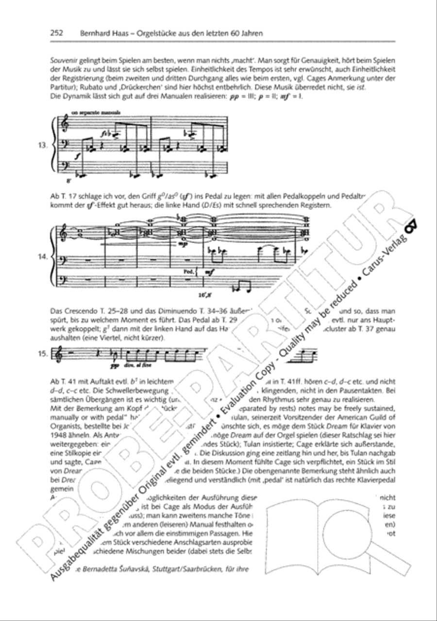Orgelschule zur historischen Auffuhrungspraxis Organ Solo scores gallery preview page 253