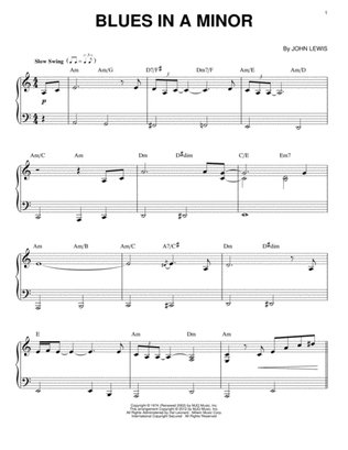 Blues In A Minor (arr. Brent Edstrom)