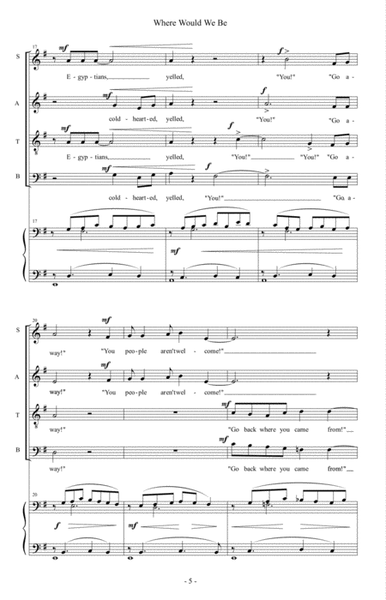 Where Would We Be? - SATB image number null