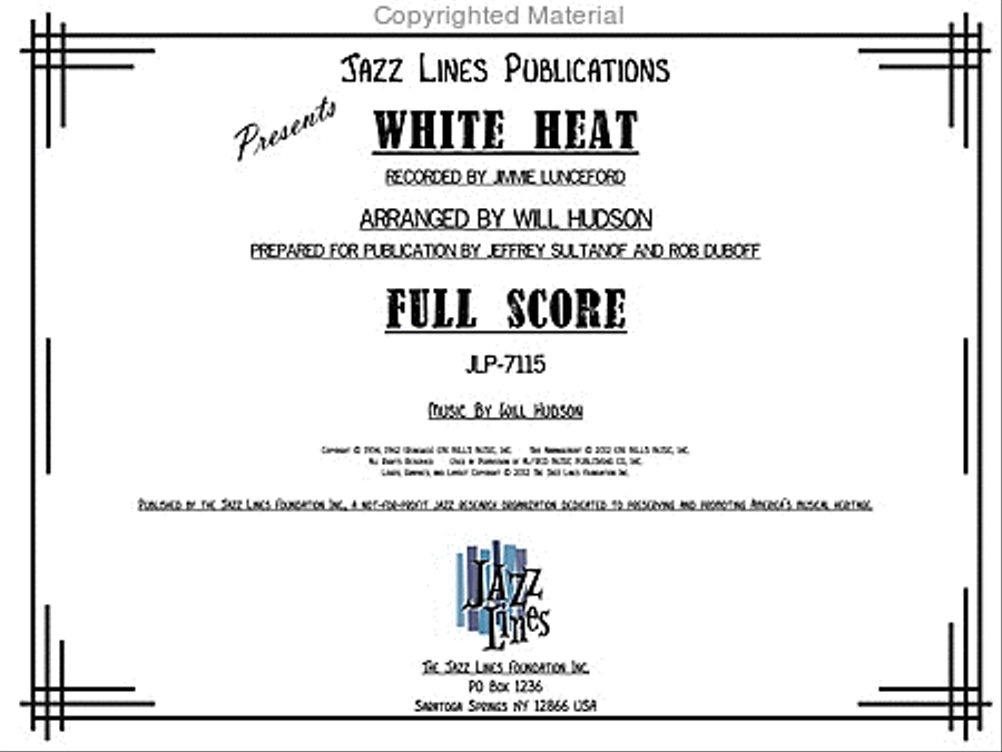White Heat Big Band scores gallery preview page 2