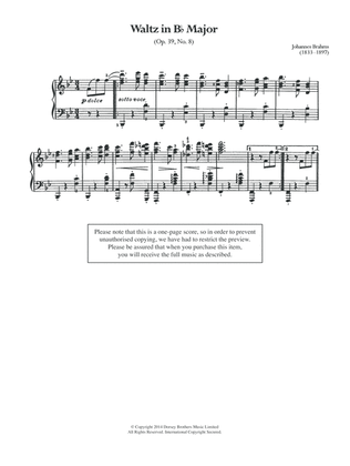 Waltz In B Flat, Op.39 No.8