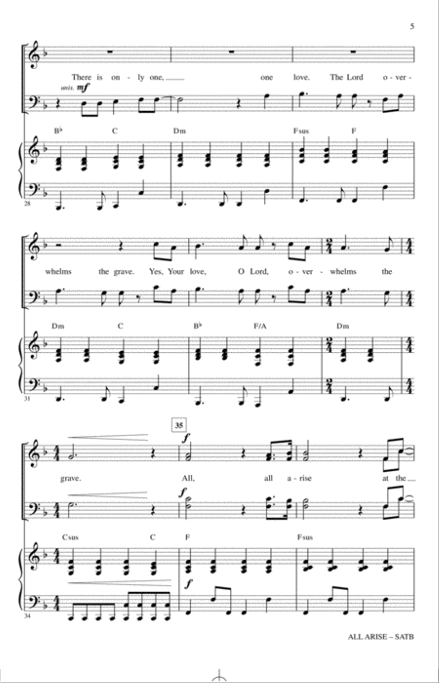 All Arise 4-Part scores gallery preview page 4