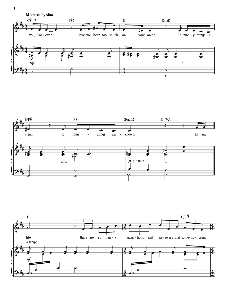 In My Life In My Life Piano, Vocal scores gallery preview page 2