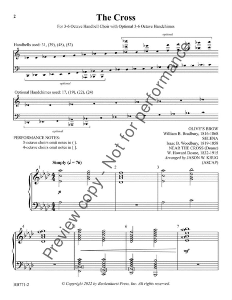 The Cross - Krug 5-Octaves scores gallery preview page 3