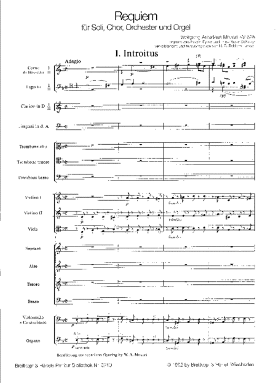 Requiem in D minor K. 626 4-Part scores gallery preview page 2