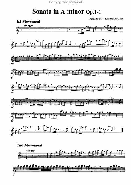 Sonata in A minor, Op. 1-1