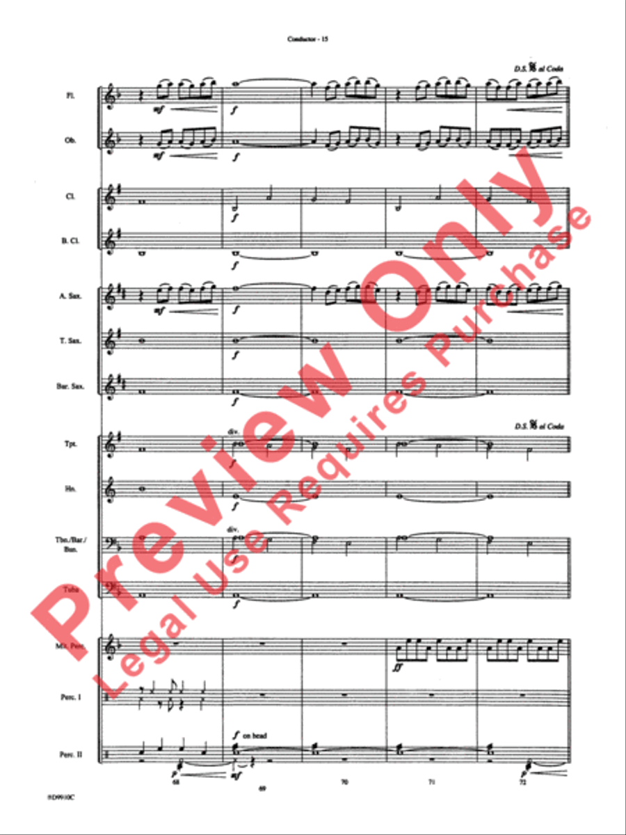 Voodoo Dance Concert Band scores gallery preview page 18