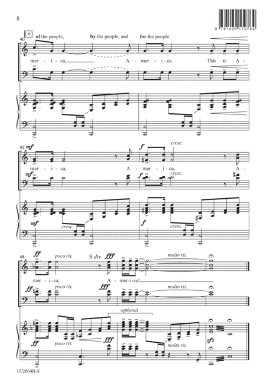 The American Creed 4-Part scores gallery preview page 8