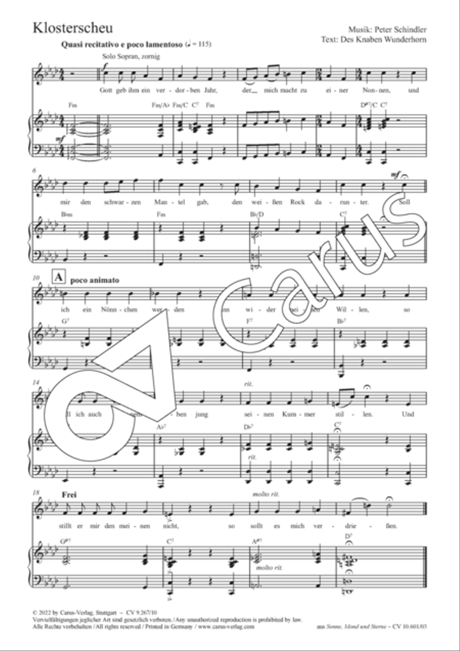 Klosterscheu Klosterscheu Soprano Voice scores gallery preview page 2