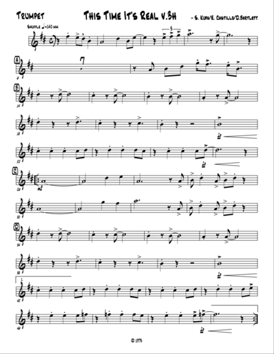 This Time It's Real Jazz Ensemble scores gallery preview page 5