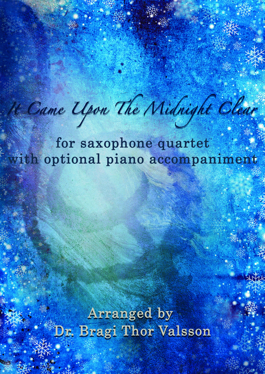 It Came Upon The Midnight Clear - Saxophone Quartet with optional Piano accompaniment image number null