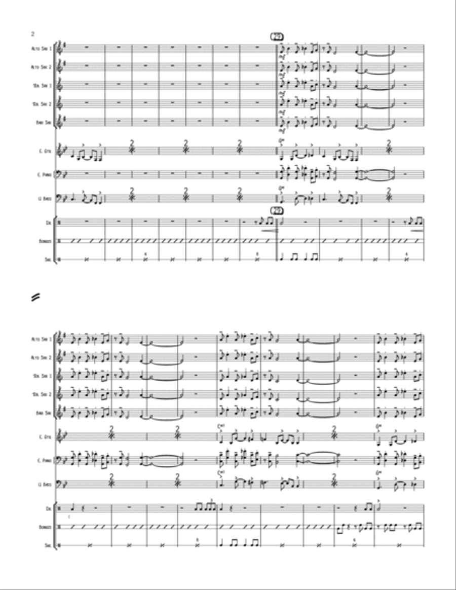 Tank! Jazz Ensemble scores gallery preview page 2