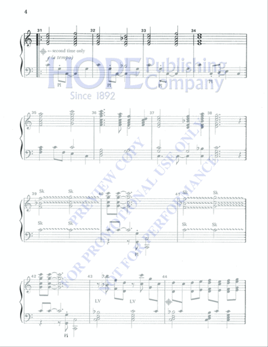 The Wonder of Christ's Birth 4-Part scores gallery preview page 4