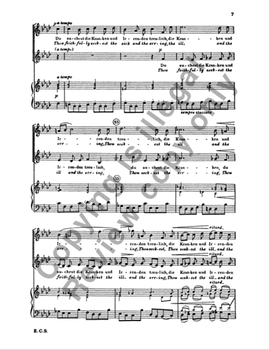 Wir eilen mit schwachen, doch emsigen Schritten (We hasten with eager) SA scores gallery preview page 17