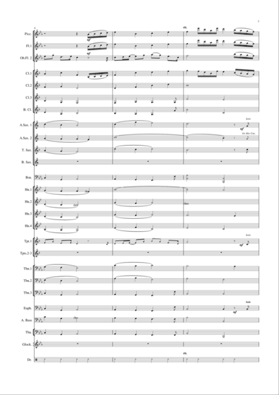 Grown-up Christmas List Concert Band scores gallery preview page 4