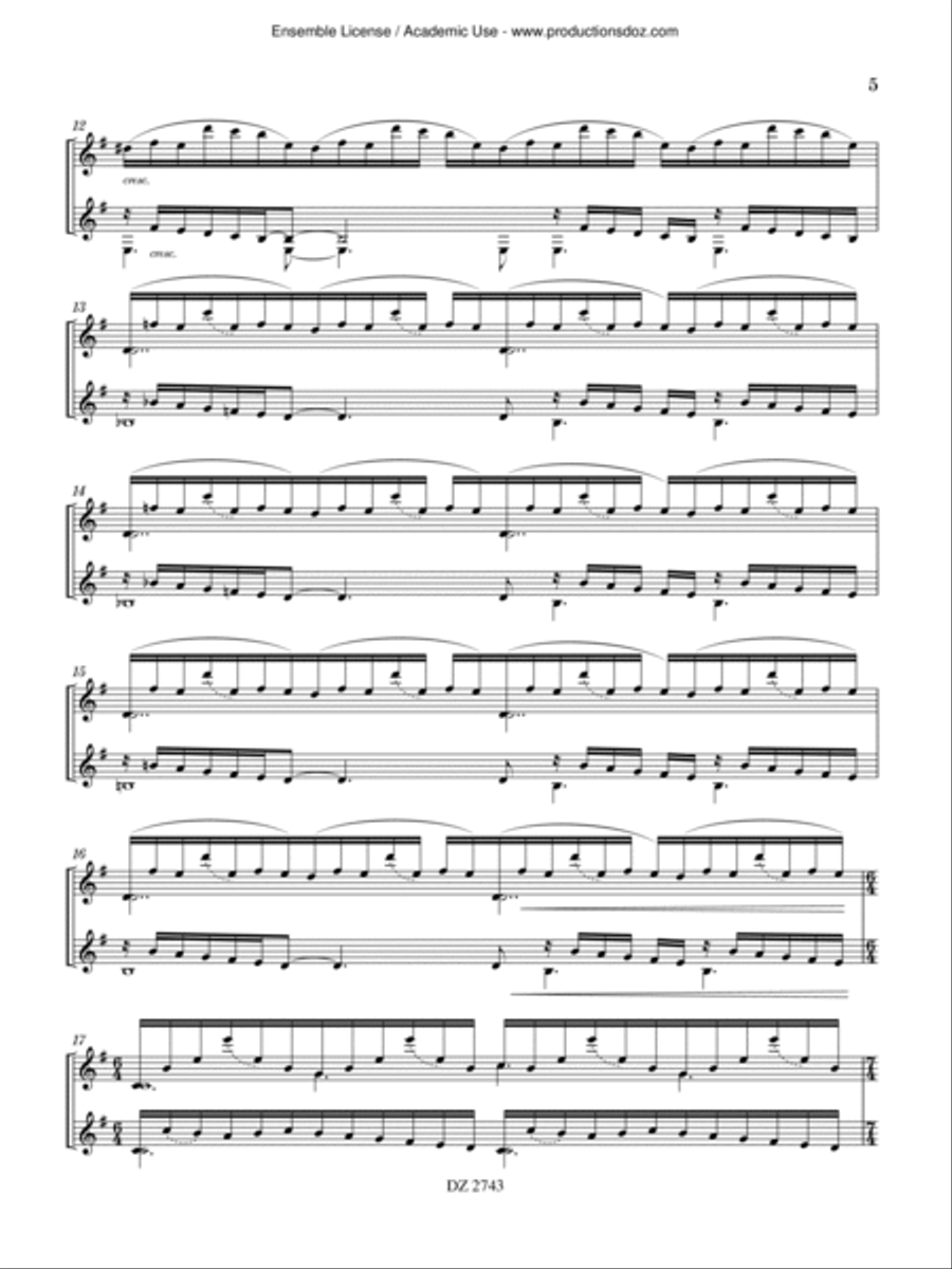 Automne à Paris Automne à Paris Classical Guitar scores gallery preview page 5