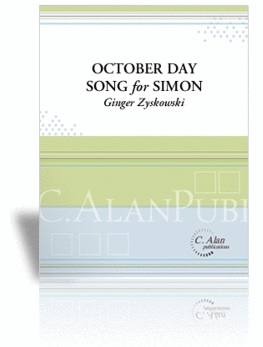 October Day/Song for Simon Percussion Ensemble scores gallery preview page 1