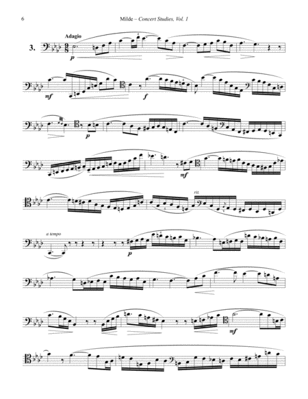 Milde Concert Studies for Trombone Volume 1