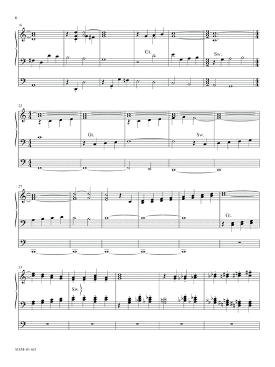 Arise and Shine Organ scores gallery preview page 6