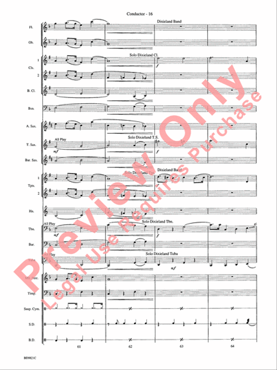 Let It Snow! Let It Snow! Let It Snow! Concert Band scores gallery preview page 19