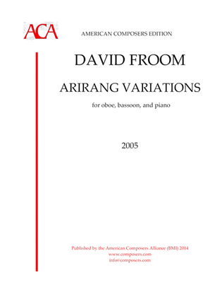 [Froom] Arirang Variations (Oboe Arrangement)