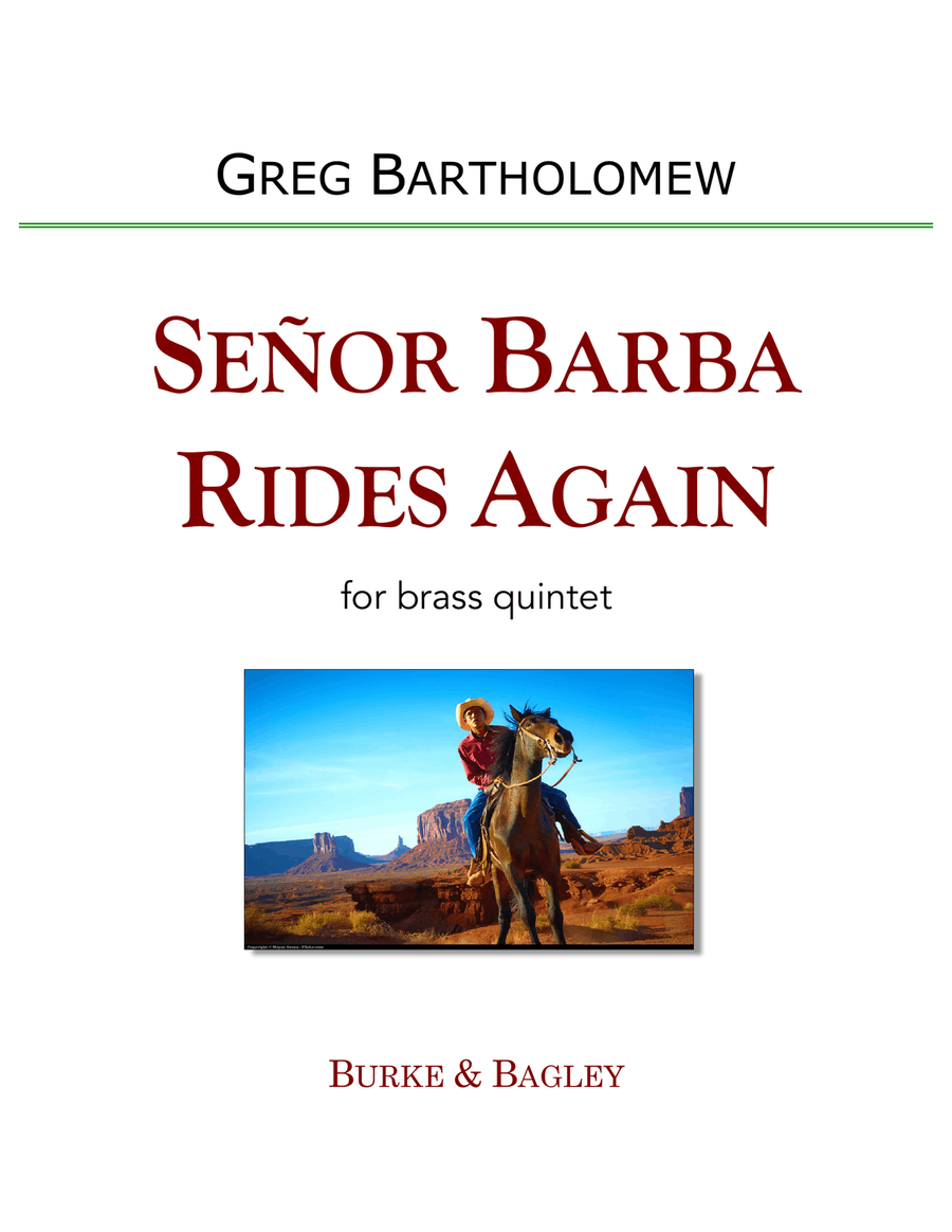 Señor Barba Rides Again Brass Ensemble scores gallery preview page 1