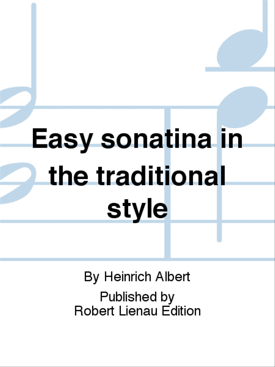 Easy sonatina in the traditional style Violin scores gallery preview page 1