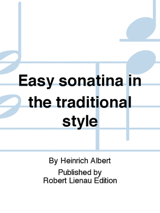 Easy sonatina in the traditional style