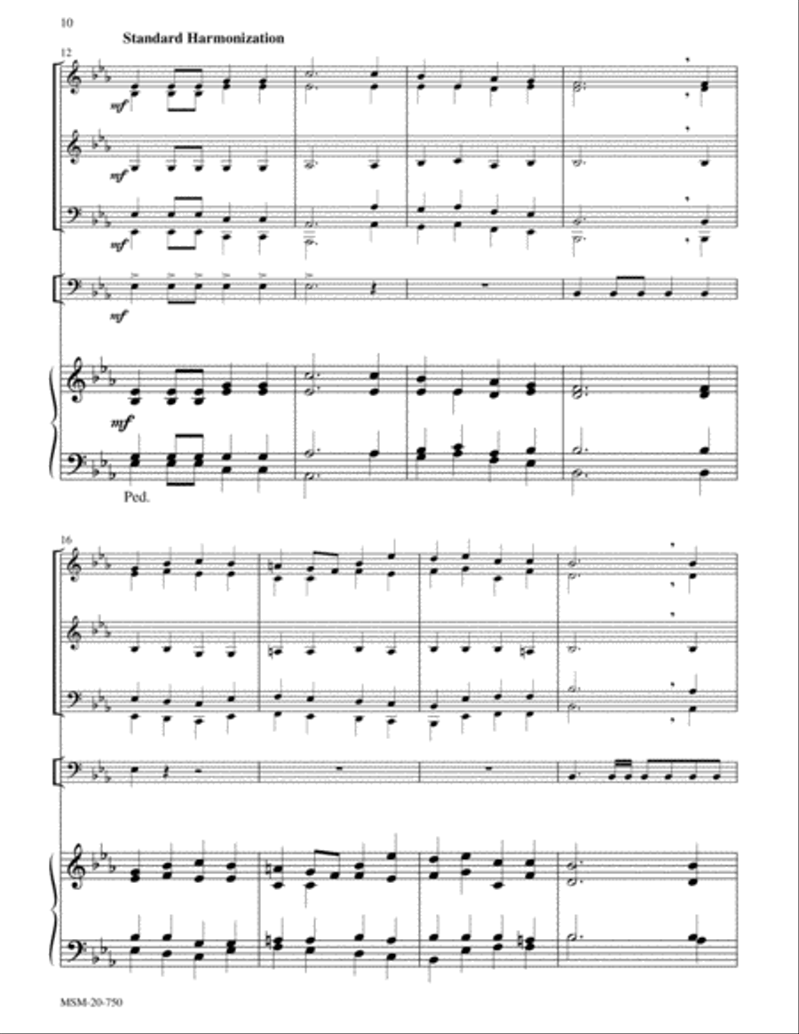 Festive Hymn Settings for Congregational Singing Set 1: Christ the King Choir scores gallery preview page 7
