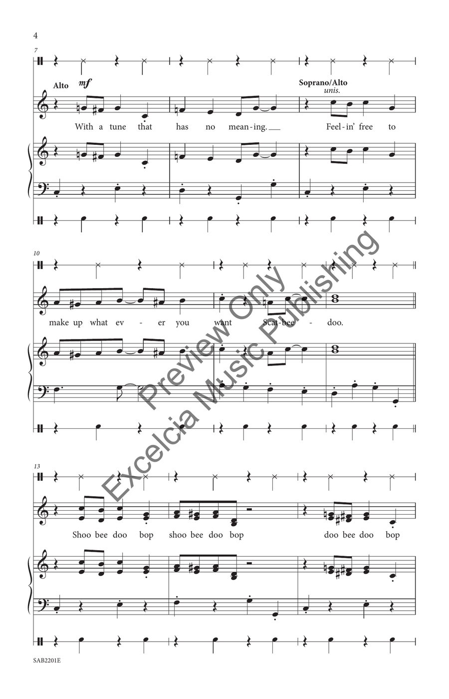 Scatbeedoo 3-Part scores gallery preview page 5
