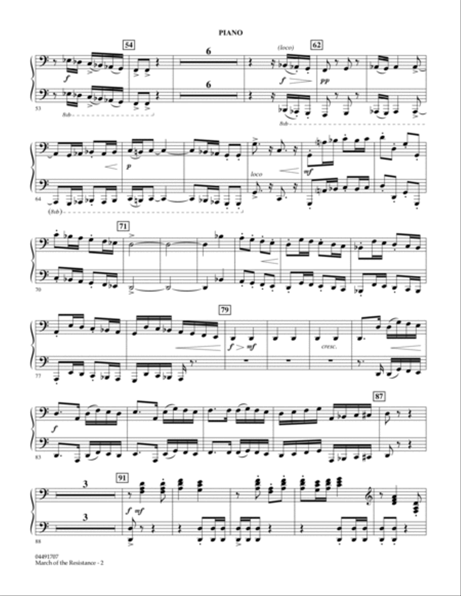 March of the Resistance (from Star Wars: The Force Awakens) - Piano Piano scores gallery preview page 2