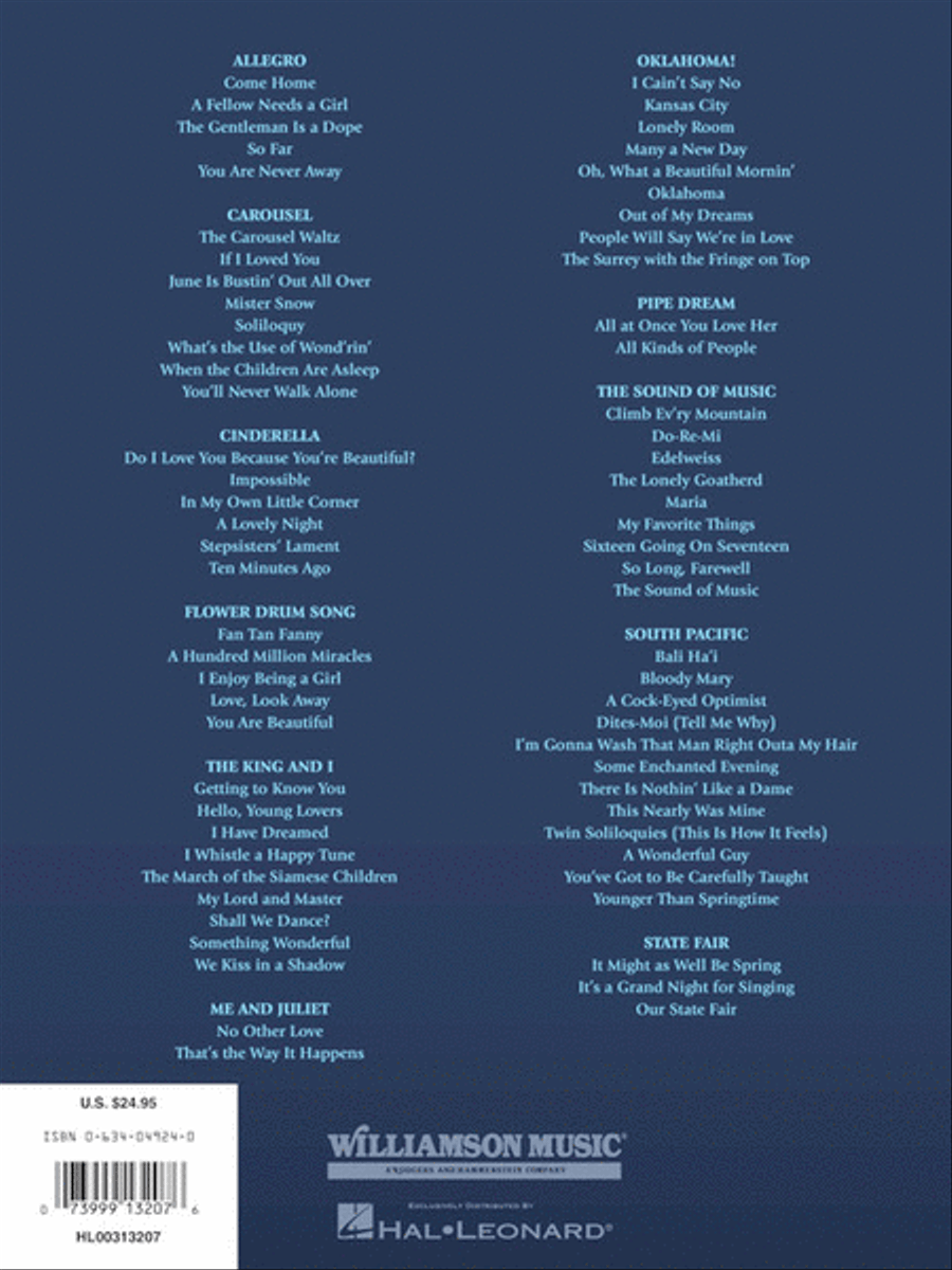 The Rodgers & Hammerstein Collection Piano, Vocal, Guitar scores gallery preview page 13