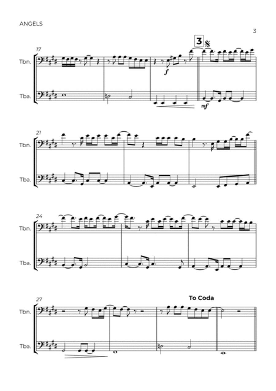 Angels Brass Duet scores gallery preview page 3