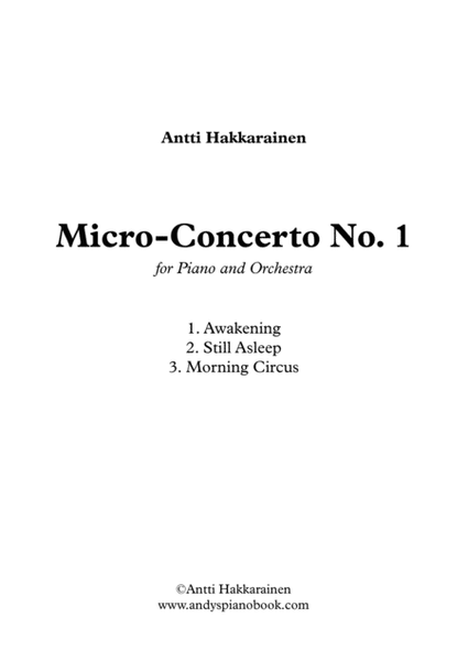 Micro-Concerto No. 1 for Piano and Orchestra image number null
