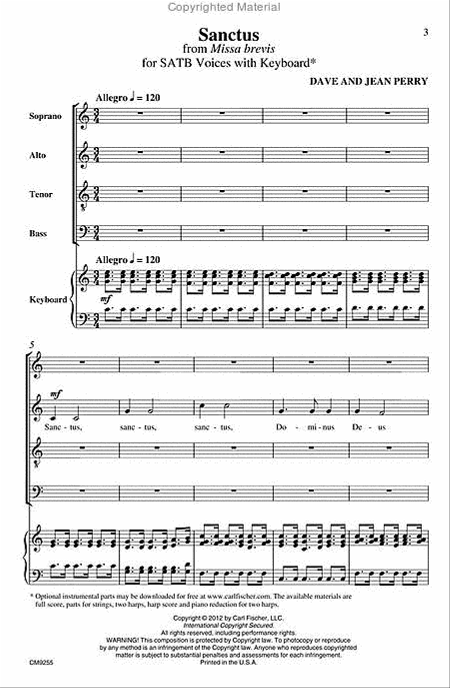 Sanctus Sanctus 4-Part scores gallery preview page 2