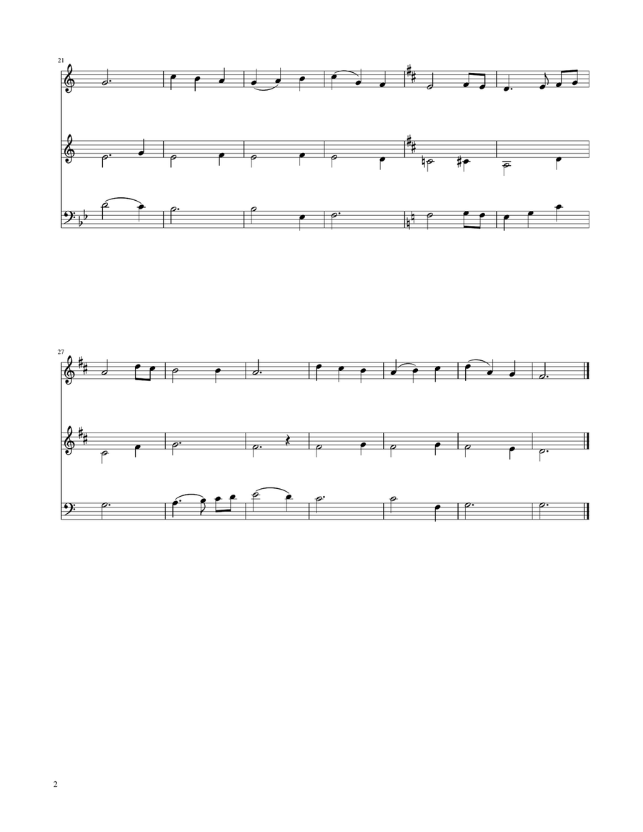 The First Noel - Brass Trio Brass Trio scores gallery preview page 2