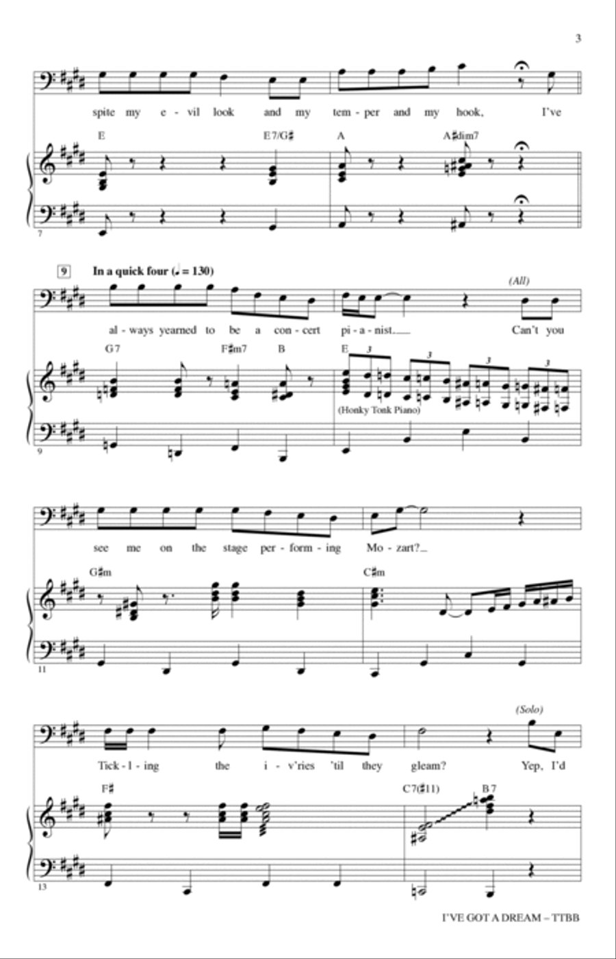 I've Got A Dream (from Tangled) (arr. Roger Emerson) TTBB scores gallery preview page 2