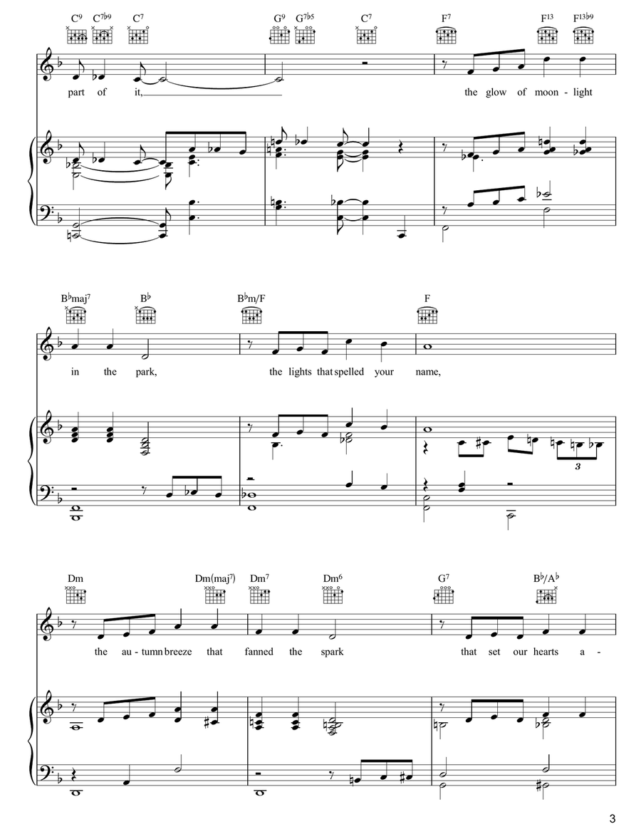 Manhattan Serenade Piano, Vocal, Guitar scores gallery preview page 3