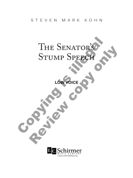 The Senator's Stump Speech image number null